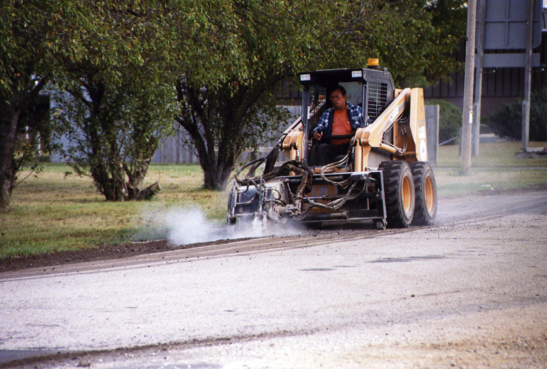 Cold planer attachments enable a skid steer to cut and mill both concrete and asphalt in controlled increments.