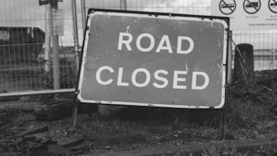 Grayscale Photo Of Road Closed 3907990 5f1f0e5ca9b7a 5f1f0e861cf5b