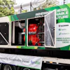 A Scania V8 engine running on renewable diesel is being used in its power generation configuration for a test program in Australia, which allows assessment of exhaust emissions, performance and response, fuel efficiency, cost and engine lifetime.