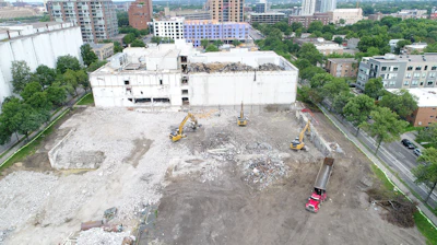 Rachel Contracting cleared a total of 384,000 square feet of floor space.
