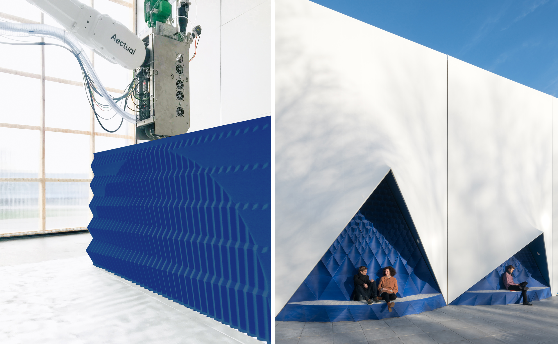 Commercial projects already deployed globally include the temporary EU building in Amsterdam.