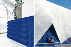 Commercial projects already deployed globally include the temporary EU building in Amsterdam.