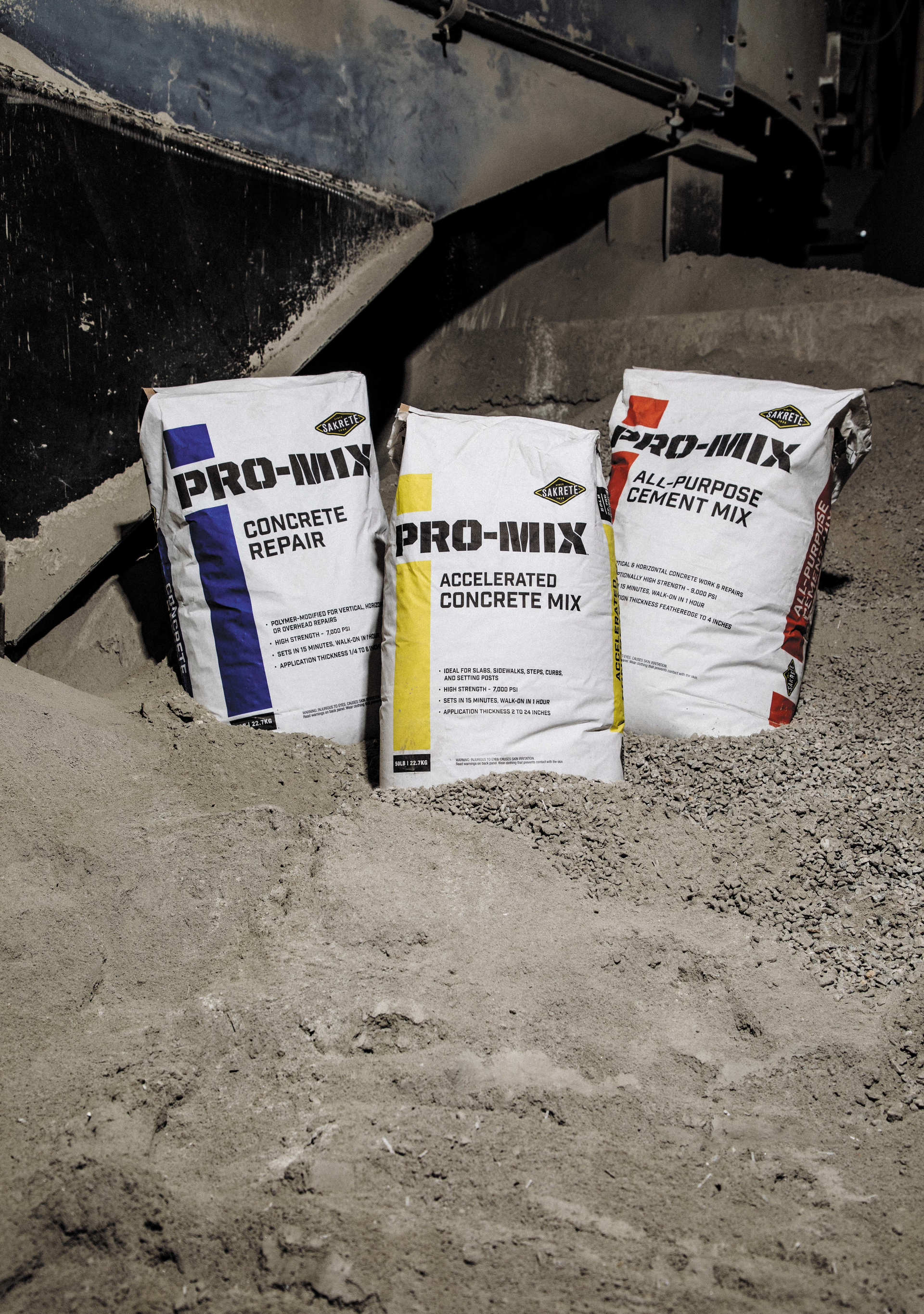 Sakrete Pro-Mix Concrete Repair, Accelerated Concrete Mix, All-Purpose Cement Mix