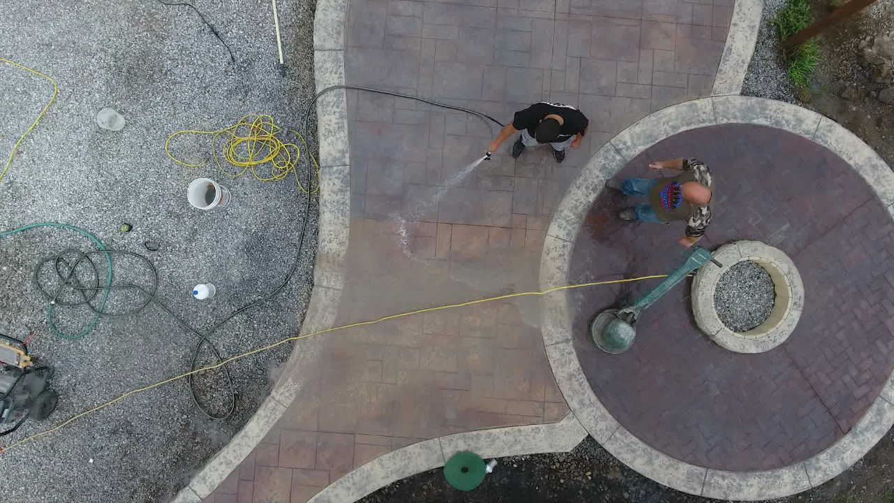 Repairing Stamped Concrete - Buffer