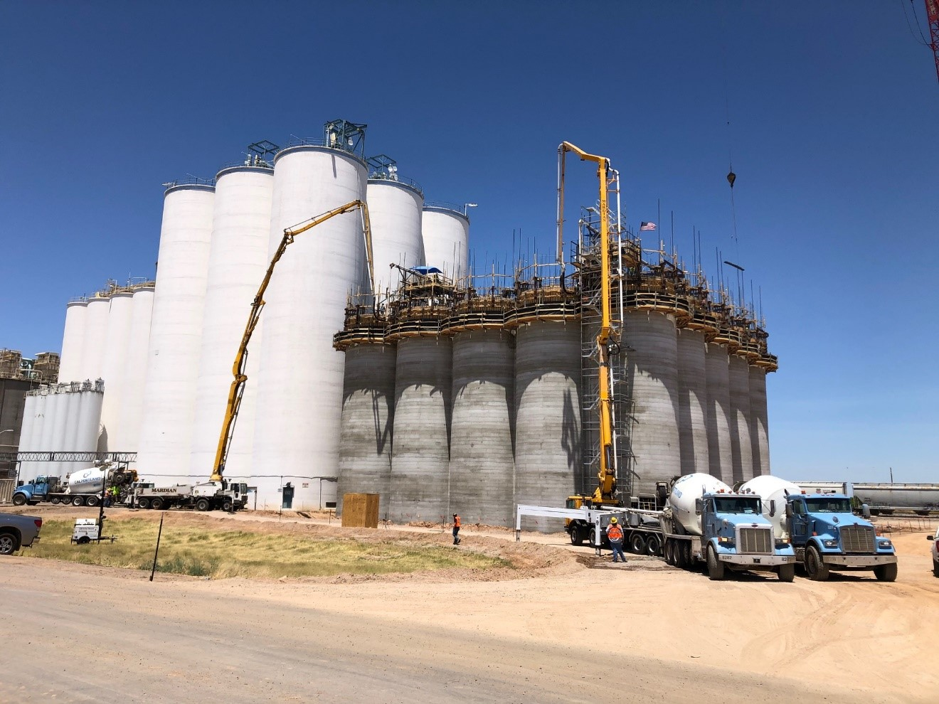 Arizona Grain Slipform Silo Construction Required 9-Day Long Continuous Concrete Pour