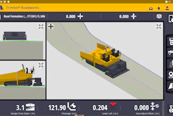 Civil Image Trimble Roadworks Paving Control Platform For Asphalt Pavers 3 D Screenshot 2