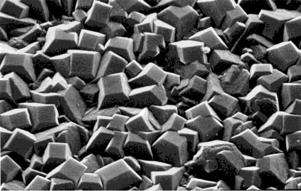 Diamond abrasive close up