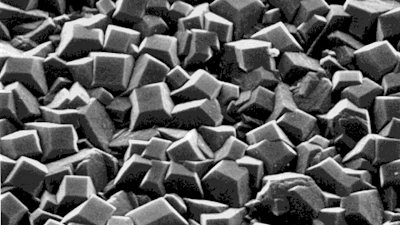 Diamond abrasive close up