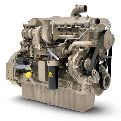 John Deere's 13.6L engine features a next-generation ECU utilizing advanced model-based controls which enhance reliability and transient control.