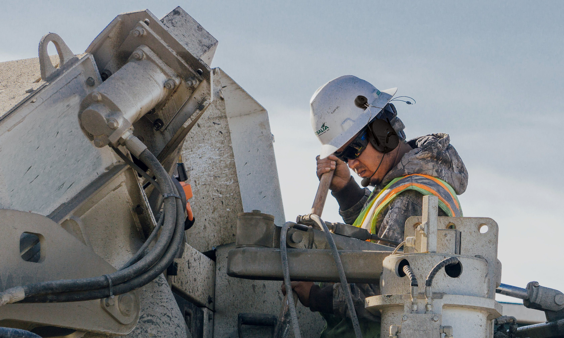 Bluetooth headsets such as those using Sena's proprietary Mesh Intercom protocol allow hands-free communication across a worksite.