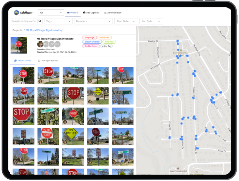 Agile Mapper On Tablet
