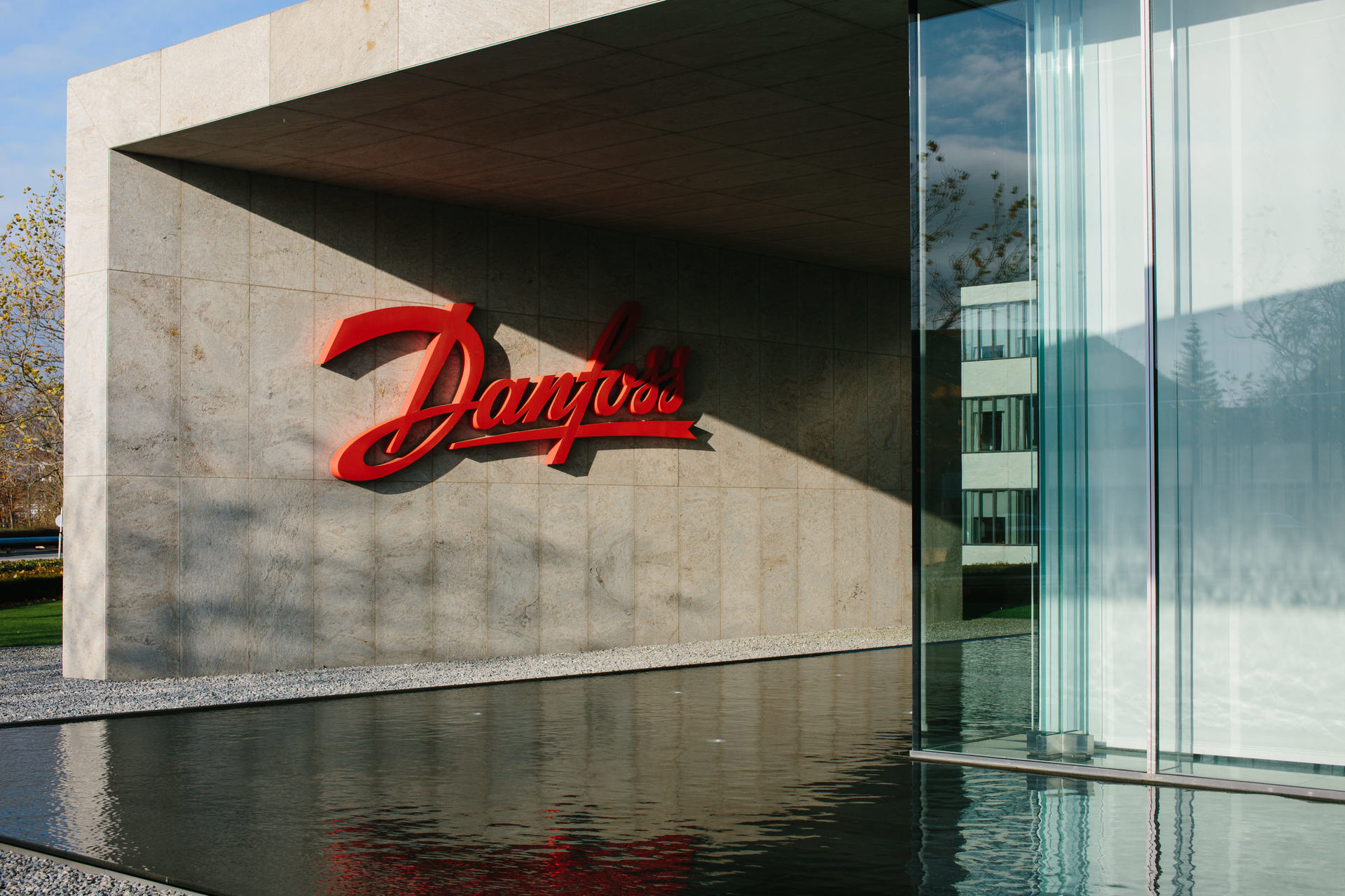 Danfoss Headquarters Logo On Wall
