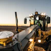 Mastless Trimble Earthworks systems improve the range of grader moldboard motion and keep operators from having to climb around mounting receivers on masts.