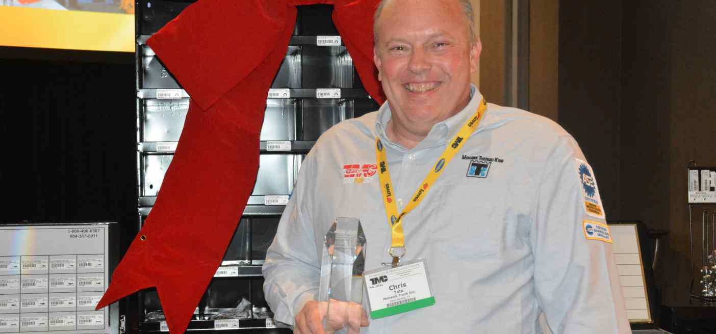 Christopher Tate of Mohawk Truck Inc., has been crowned as the TMCSuperTech 2021 Grand Champion during TMC’s 2021 Fall Meeting and Transportation Technology Exhibition in Cleveland.