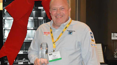 Christopher Tate of Mohawk Truck Inc., has been crowned as the TMCSuperTech 2021 Grand Champion during TMC’s 2021 Fall Meeting and Transportation Technology Exhibition in Cleveland.
