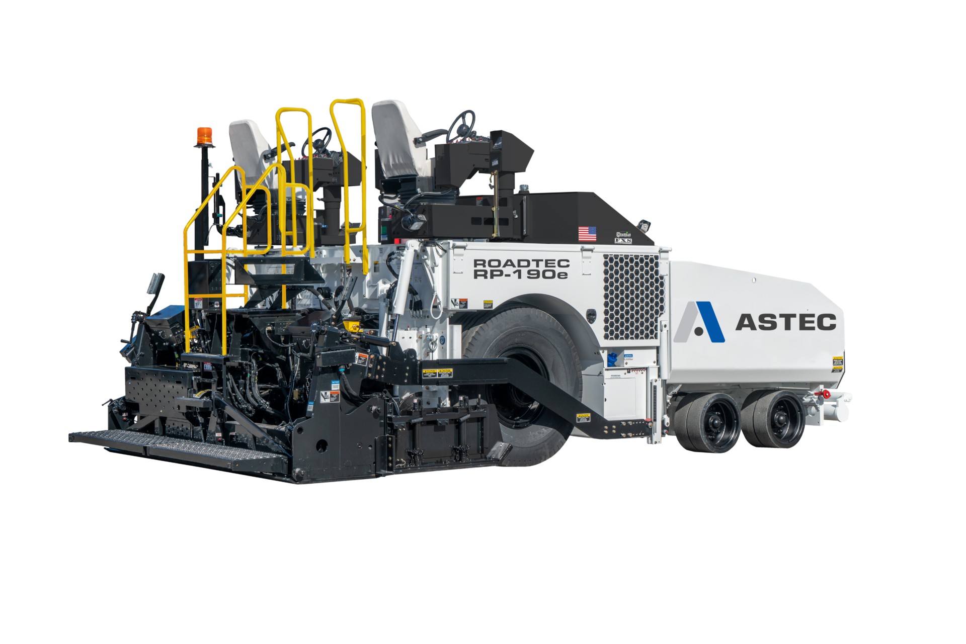 Roadtec Rp 190 Highway Class Asphalt Paver Clipped