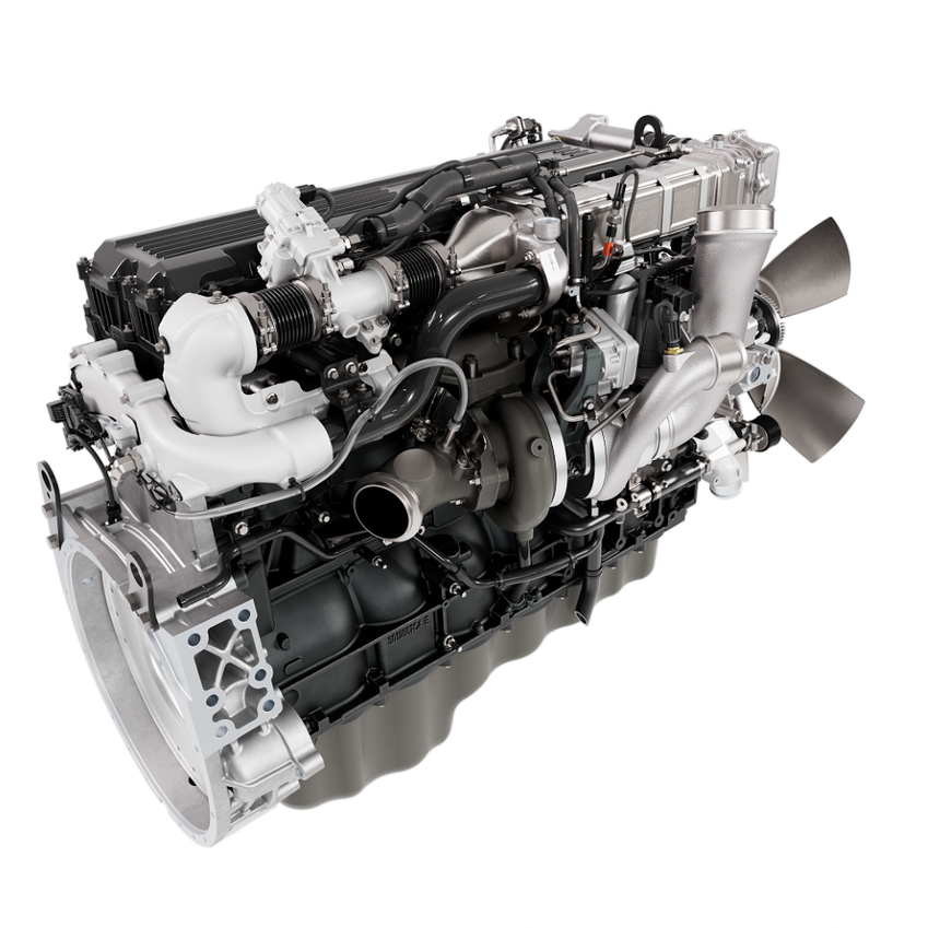Built from the proven MAN D26 engine crankcase, this latest version of the International A26 produces up to 515 hp and 1,850 lb.-ft. of torque.