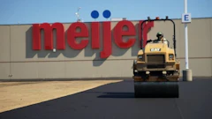 Rieth-Riley, produced the final hot-mix asphalt and paved the Meijer parking lot and gas station.
