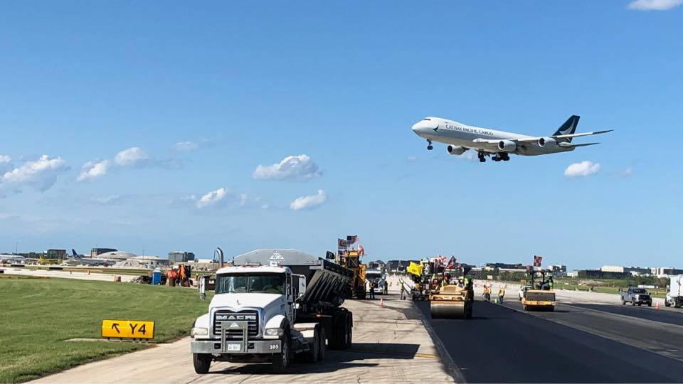 Paving at Chicago's O'Hare International Airport