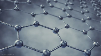Graphene consists of a layer of carbon atoms that is one atom thick. The unique design allows it to be one of the strongest materials in the world, with a tensile strength more than 100 times stronger than steel.