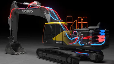 Volvo CE's new digital hydraulic actuator enables the design of a new type of hydraulic system which overcomes some of the shortcomings found in traditional systems.