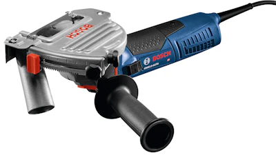 The GWS13-52TG Tuckpointing Grinder and Dust Guard