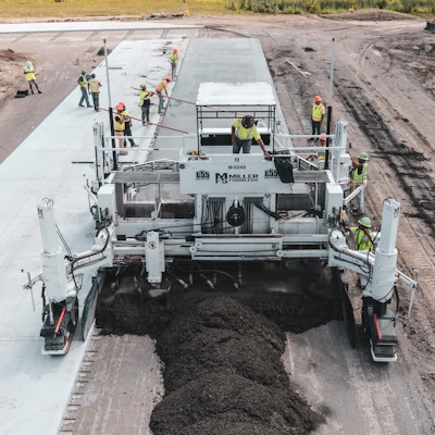 The M-6040 Slipform Paver