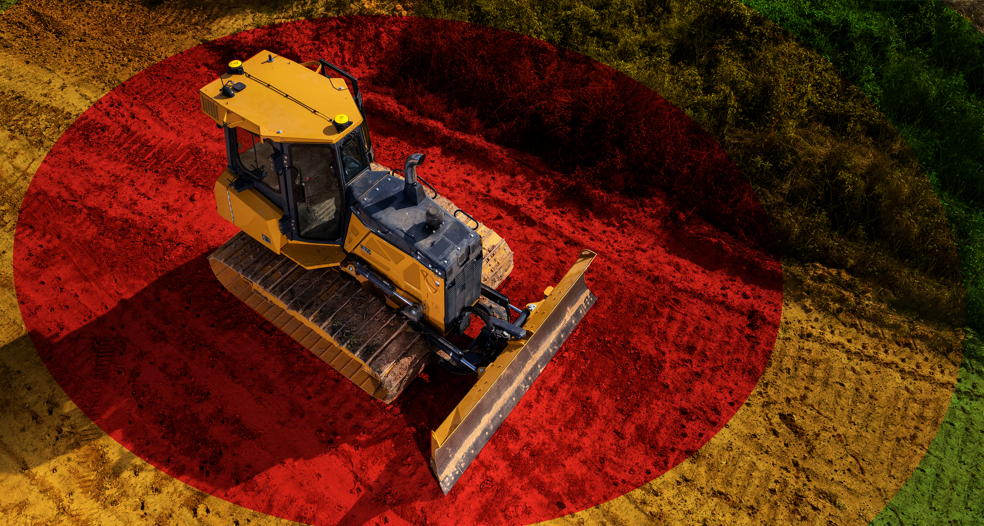 Leica Geosystems' collision avoidance system includes the ability to activate speed limits for different geofenced areas on a construction site.
