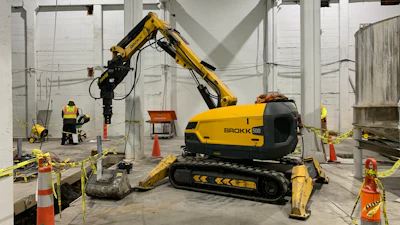 Drilling Service Co. required a powerful electric solution for a challenging helical pier installation. A Brokk 500 provided the necessary torque and maneuverability to help the contractor ensure on-time project delivery.