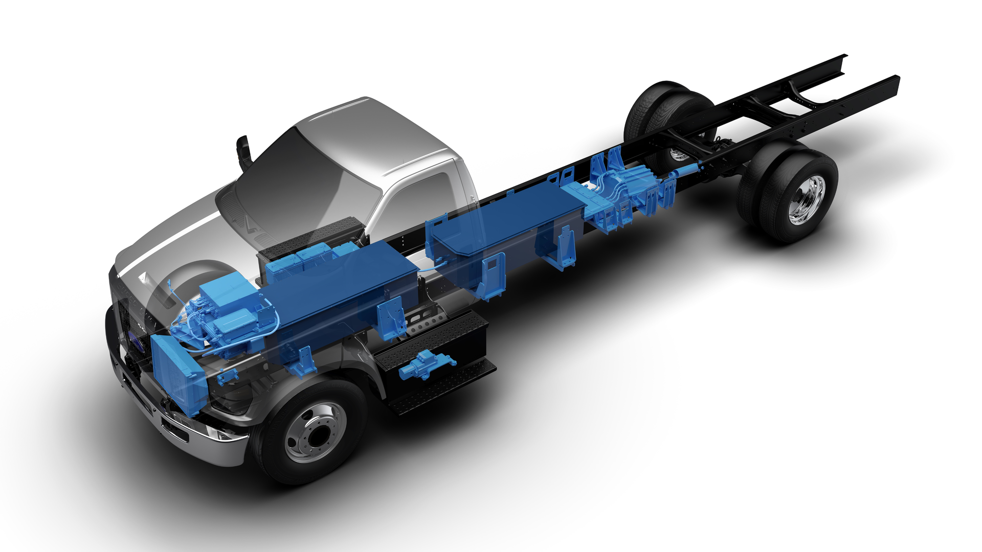 No engine is necessary with electric vehicle drivetrains, which can offer benefits to the design of the vehicle and end use customers.