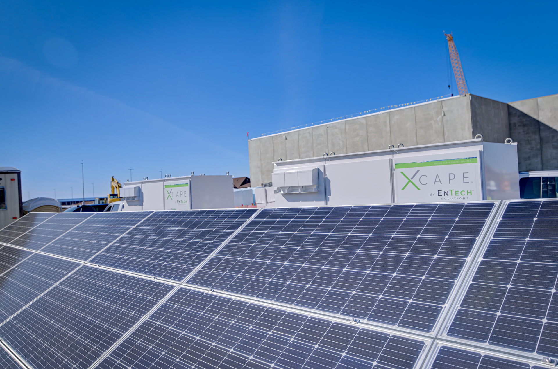 The Xcape system includes energy storage along with a low-carbon propane generator to provide power when the sun isn’t shining.