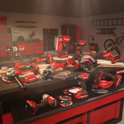CRAFTSMAN adds next-generation tools to the V20 platform, including a V20 BRUSHLESS RP Cordless Jig Saw and 23GA Pin Nailer.