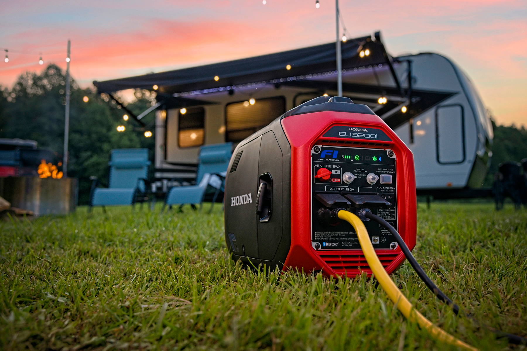The Honda EU3200i features two-step starting, remote smartphone capabilities and portable functionality.
