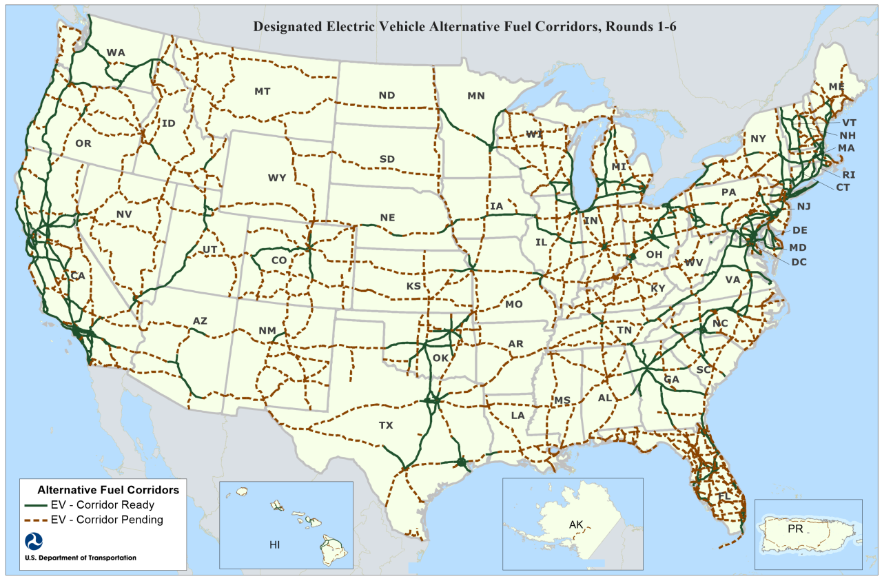 The U.S. Department of Transportation’s (DOT) Federal Highway Administration (FHWA) announced the latest round of Alternative Fuel Corridor designations.