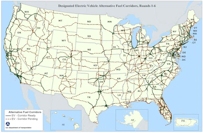 The U.S. Department of Transportation’s (DOT) Federal Highway Administration (FHWA) announced the latest round of Alternative Fuel Corridor designations.