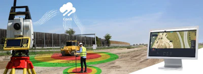 The integration of Leica Geosystems’ safety awareness solutions with ConX caters to safety on construction sites by collecting and visualizing data for awareness, hazard response and insights.
