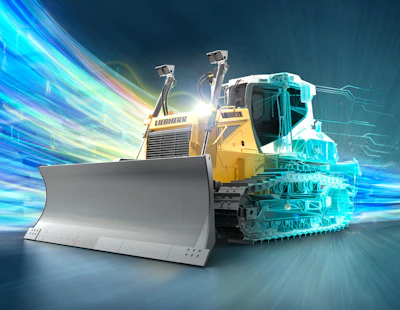 The Liebherr Generation 8 crawler dozers feature hydrostatic drive, offering complete speed adjustability and hydraulic responsiveness.