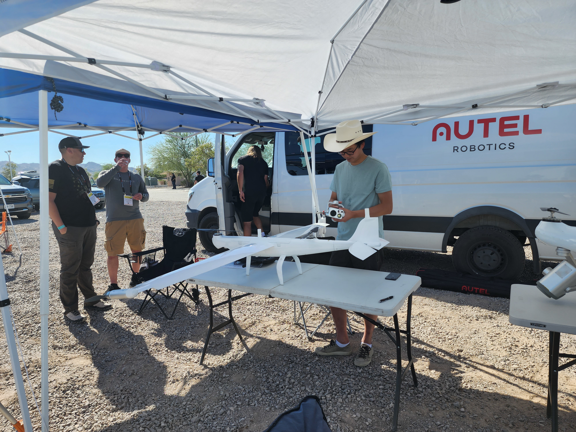 Autel Robotics' Dragonfish line, which offers veritcal take-off and landing. was demoed at the Commercial UAV Expo.