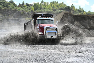 Mack Truck In Quarry