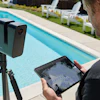 A high-precision LiDAR sensor in the camera enables the capture of millions of measurements in various conditions, from dim light to direct sunlight, up to a range of 100 meters at less than 20 seconds per sweep.