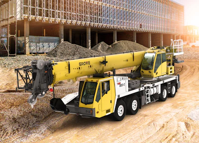 As the successor to the Grove TMS800E truck crane, the TMS800-2 adopts technology and features developed for larger truck-mounted and all-terrain cranes.