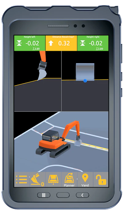 Leveraging sensors, antennas and a tablet, the 3D machine guidance system can be used on excavators and wheel loaders.