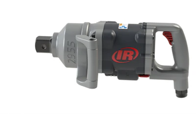 Designed for construction sites, the 2955 impact wrench produces 4,500 ft. lbs. of max reverse torque powered by a warm-forged twin-hammer impact mechanism.