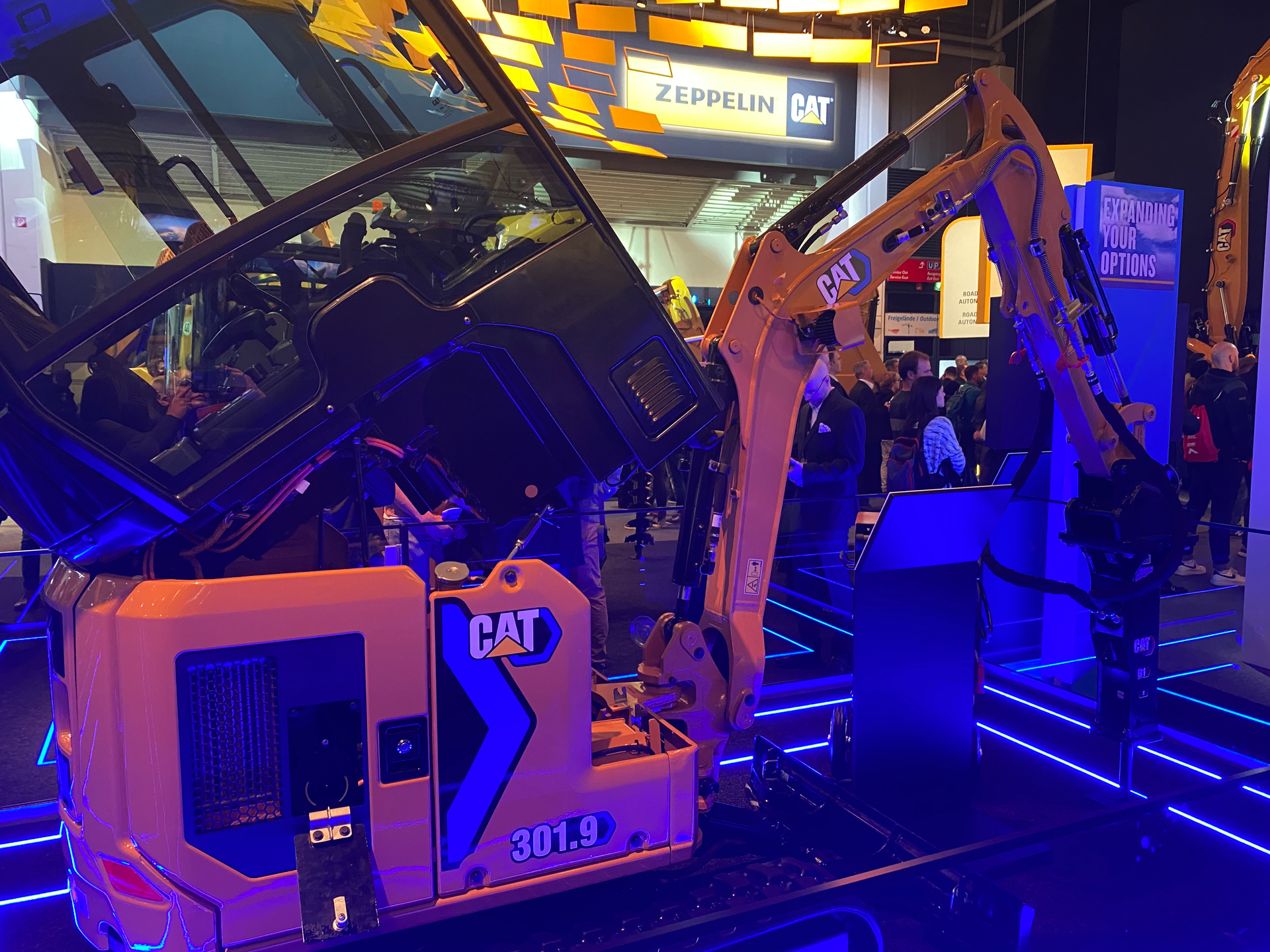 The new, all-electric Caterpillar 301.9 mini excavator features the Cat Next Gen platform.