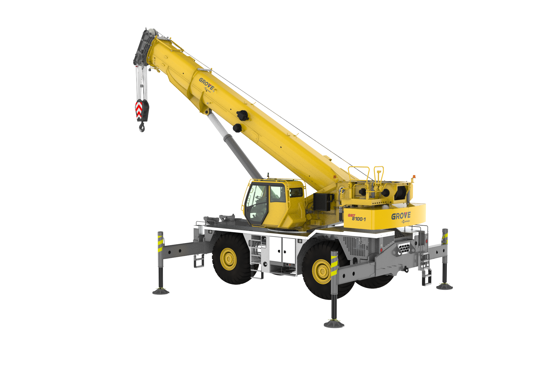 The Grove GRT8100-1 crane will be available from 2023 and offers a series of improvements over the original version (GRT8100).
