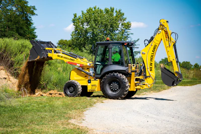 New Holland Construction's pilot controls, particularly on backhoe-loaders like the company’s D Series, utilize a variable displacement pump, leading to more controllability for operators.