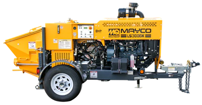 The Mayco LS300GK Small Concrete Pump