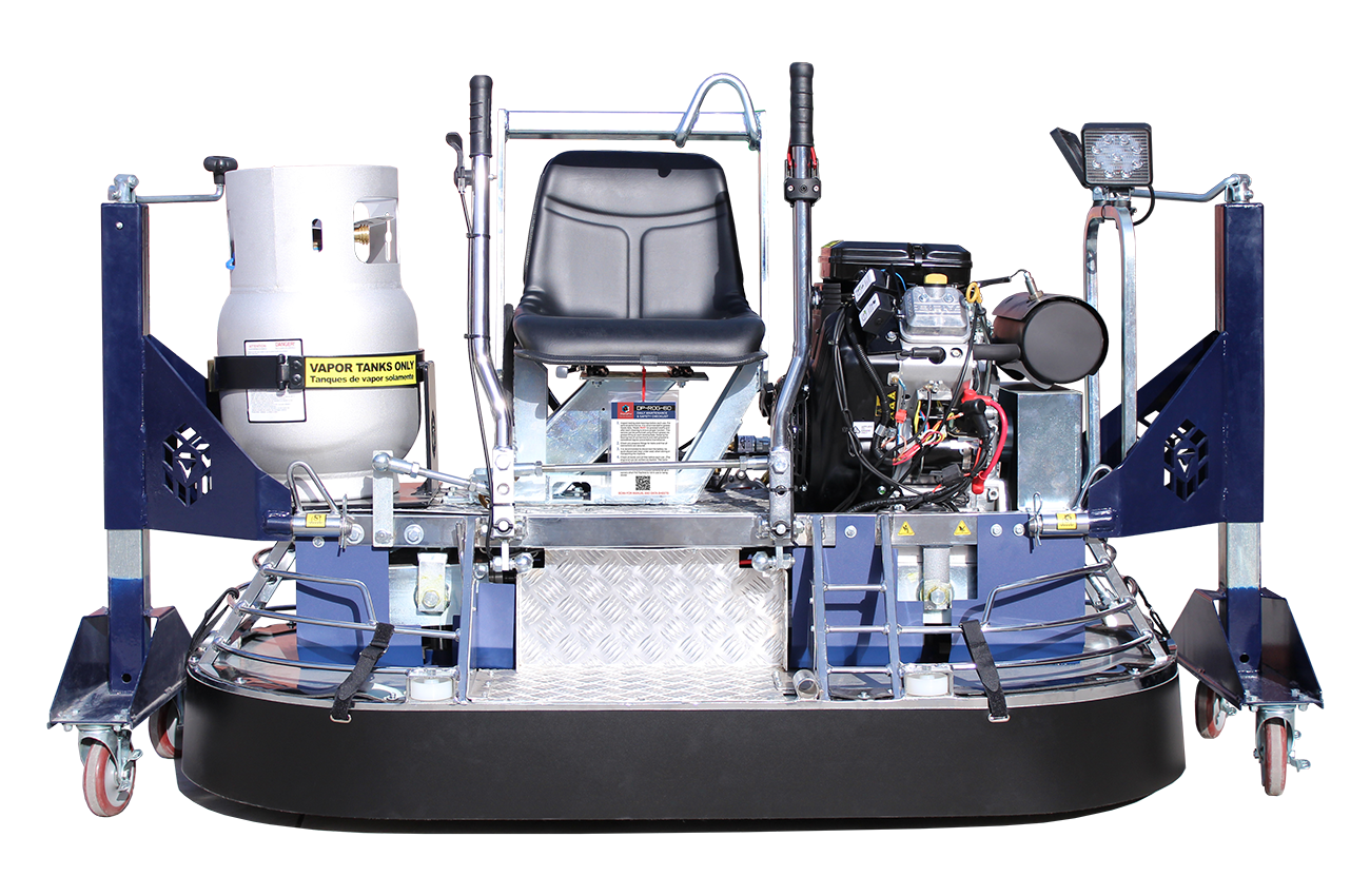 The DiamaPro Systems ROG-60 Ride-On Concrete Grinder and Polisher