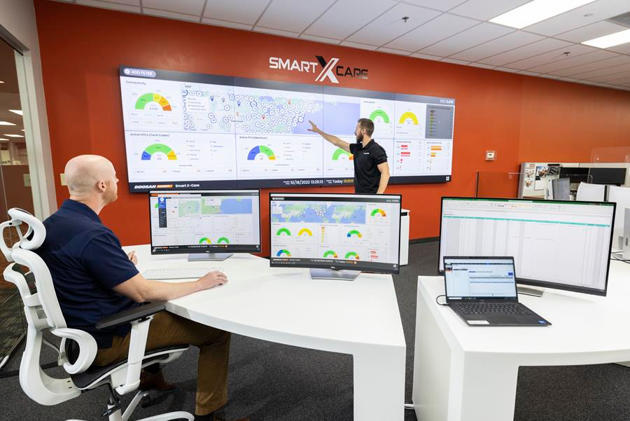 Smart X-Care is currently only available for newly purchased Doosan construction equipment. After the purchase of a new machine, all customers will receive a free six-month subscription to Smart X-Care.