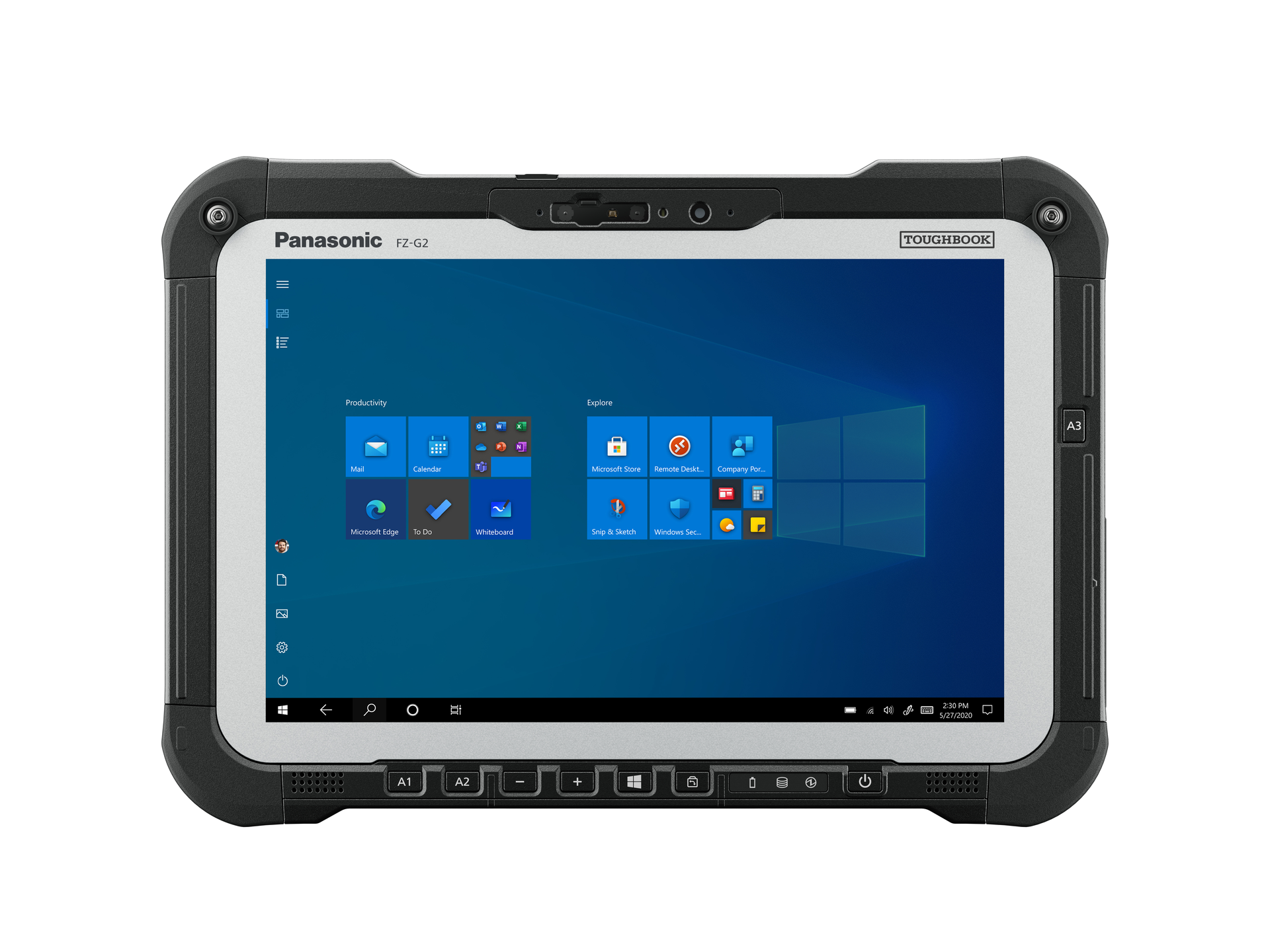 The 2-in-1 detachable design allows users to operate the device both in laptop and tablet modes, with the ability to dock or mount the device on forklifts, emergency vehicles and desktops.